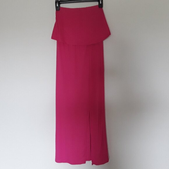 Women's See You Monday Size XS Pink Long Bandeau Dress - Picture 1 of 6